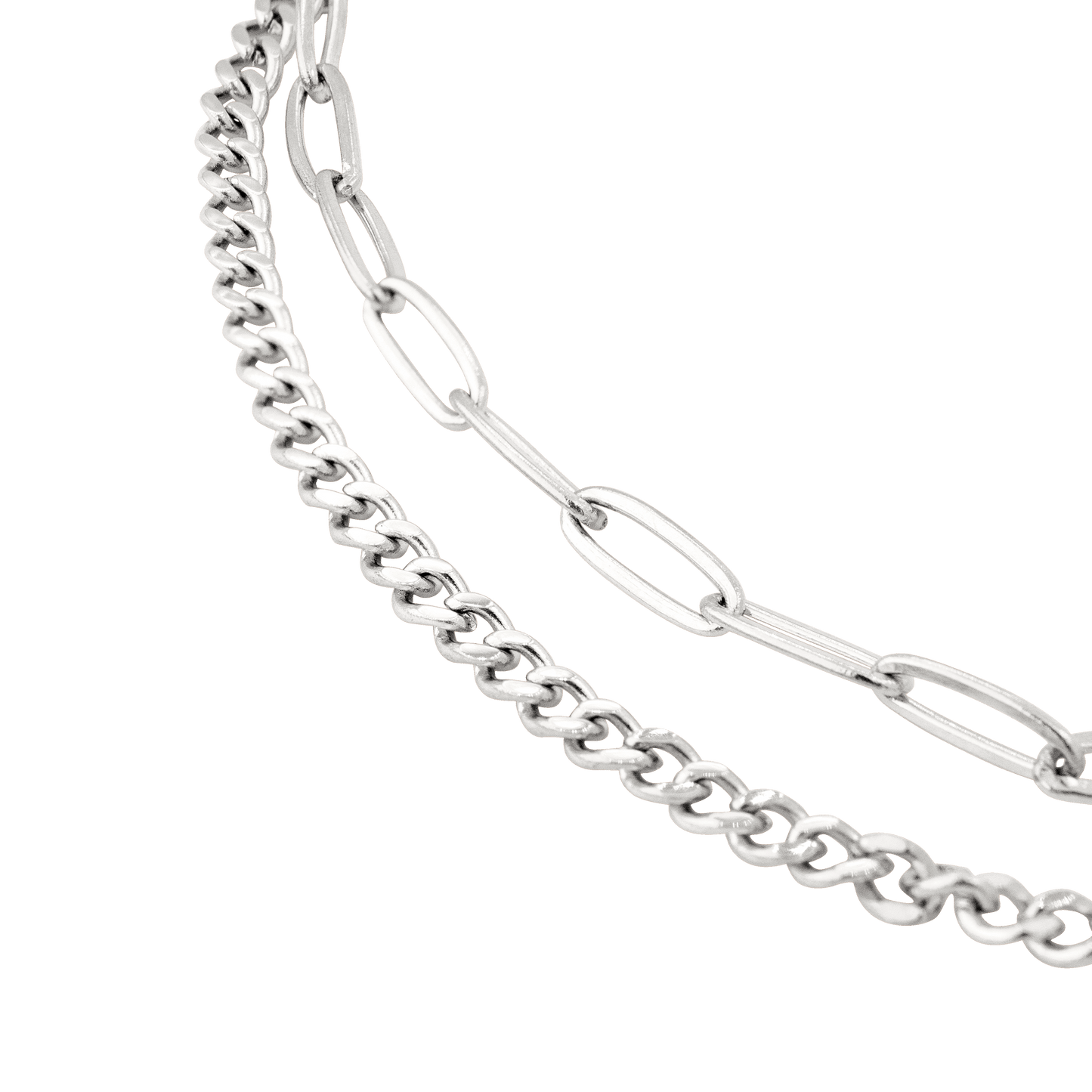 Duo Anklet Silber
