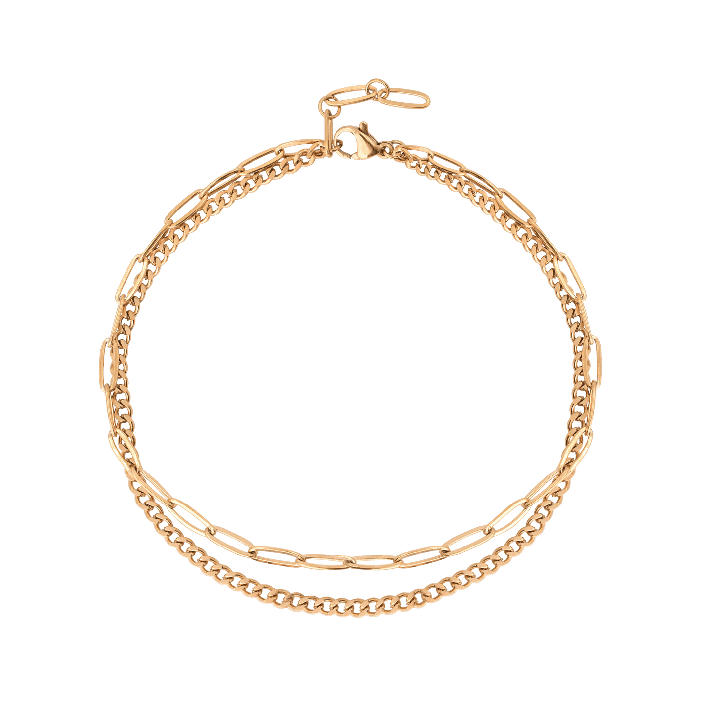 Duo Anklet Roségold