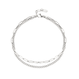 Duo Anklet Silber