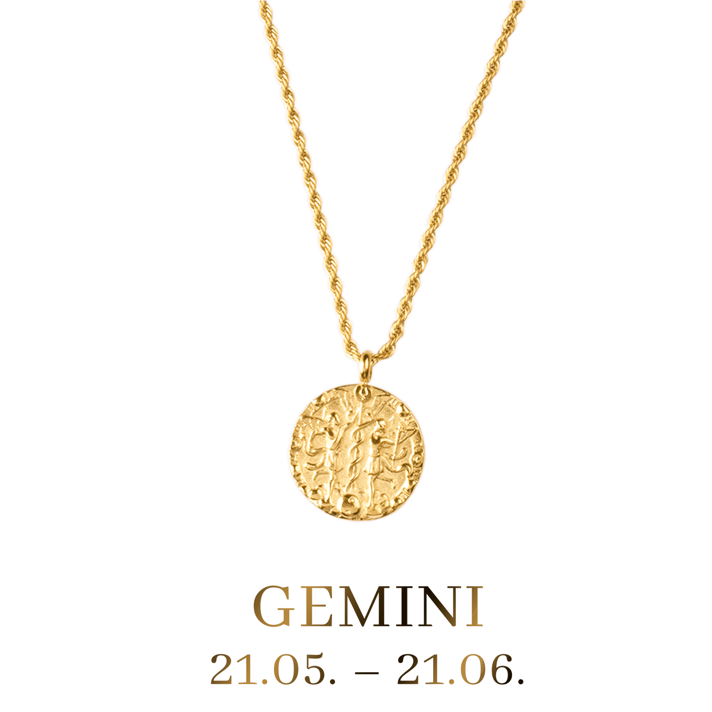LUA Gemini / Zwilling Necklace Gold