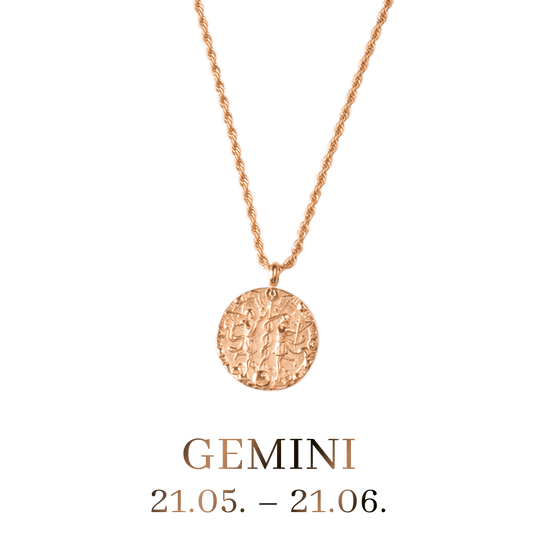 LUA Gemini / Zwilling Necklace Roségold