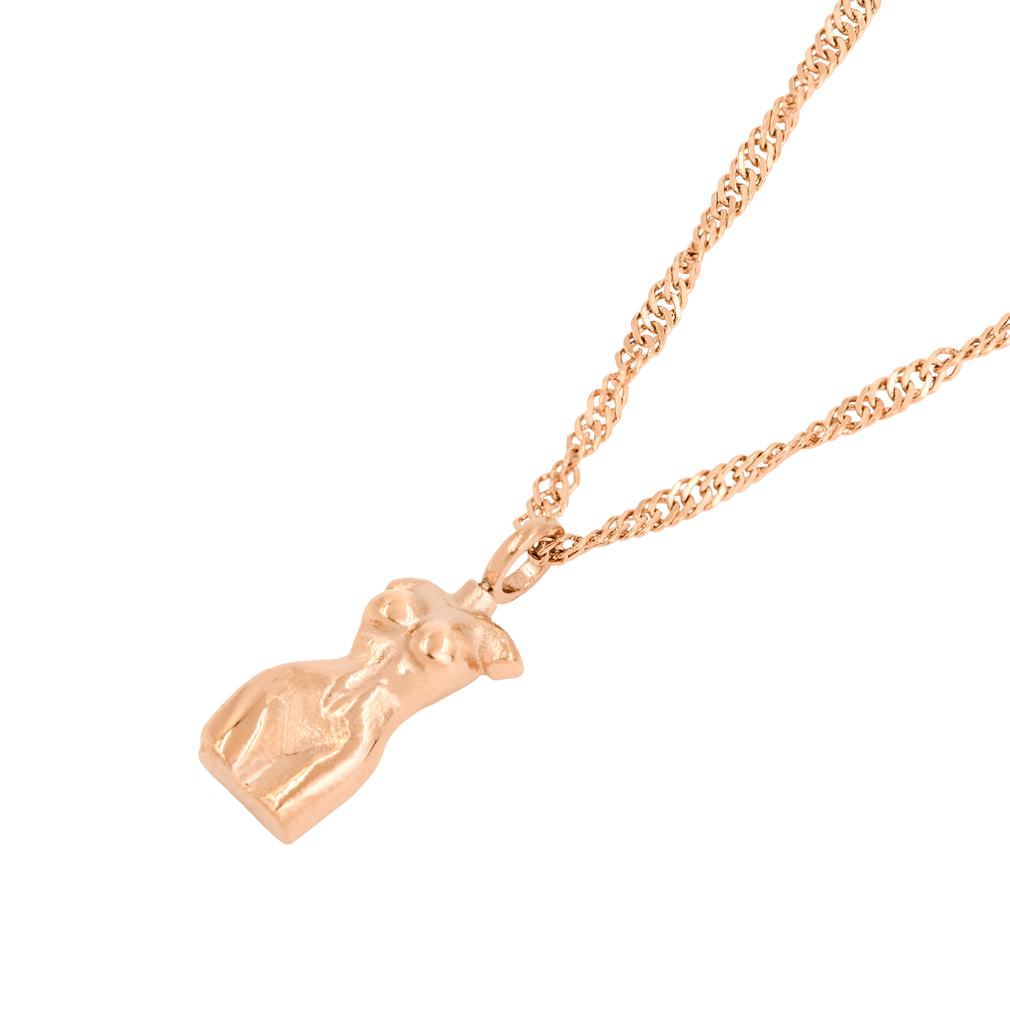 Love Your Body Necklace Roségold