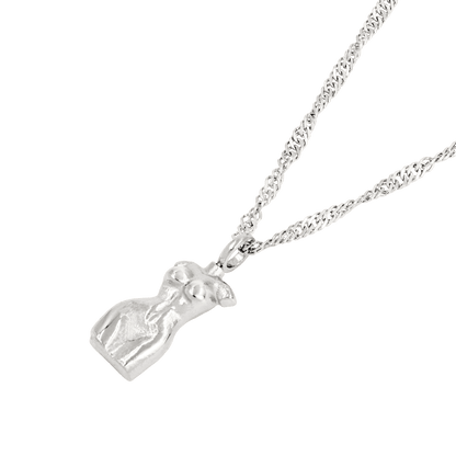 Love Your Body Necklace Silber