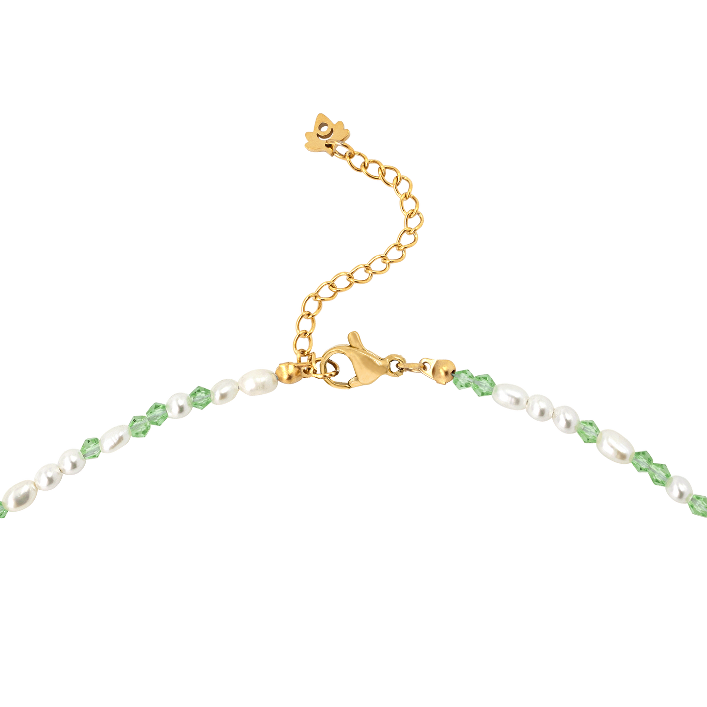 Perlita Verde Necklace Gold