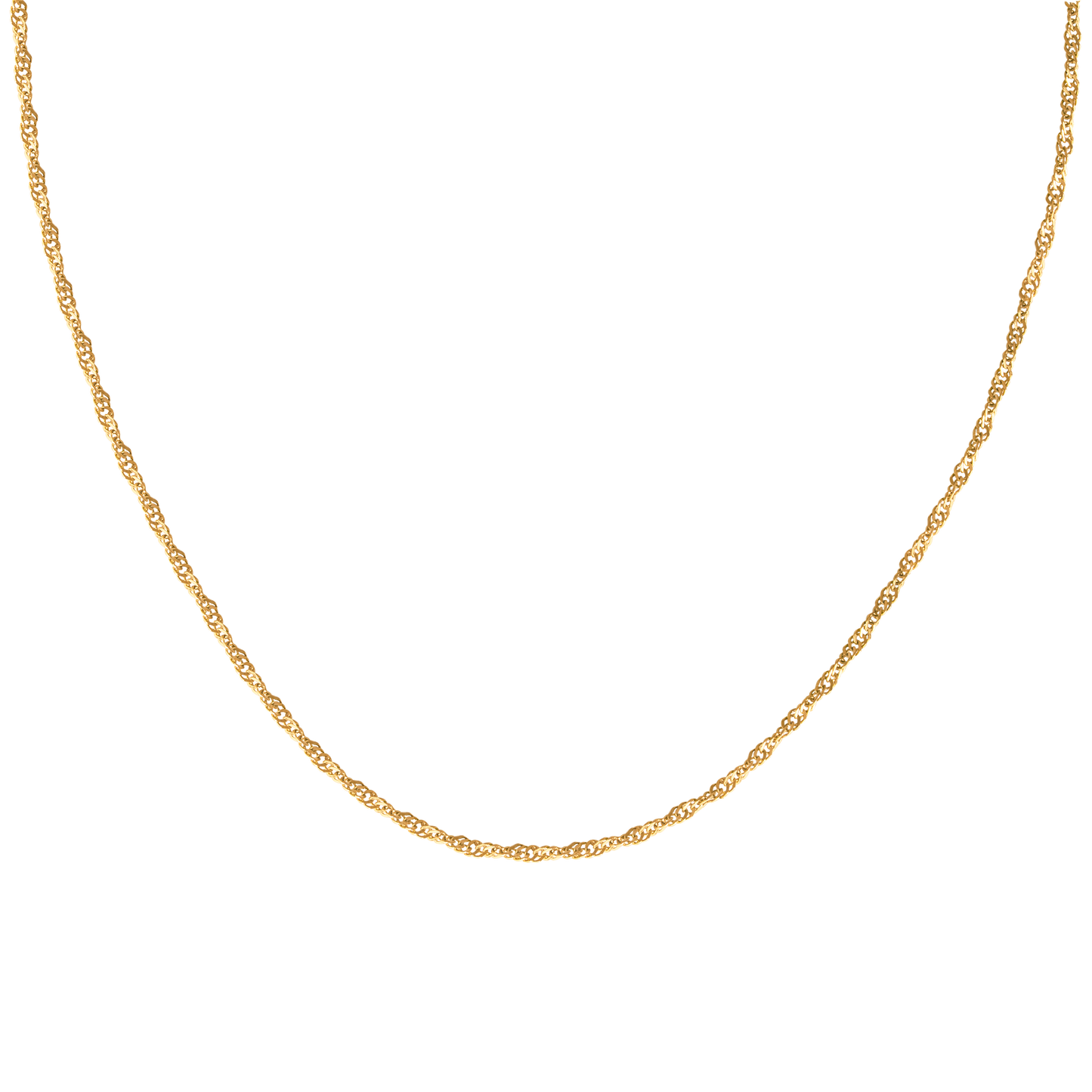 Slim Singapore Necklace Gold