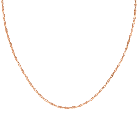 Slim Singapore Necklace Roségold