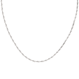 Slim Singapore Necklace Silber