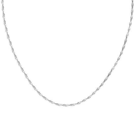 Slim Singapore Necklace Silber