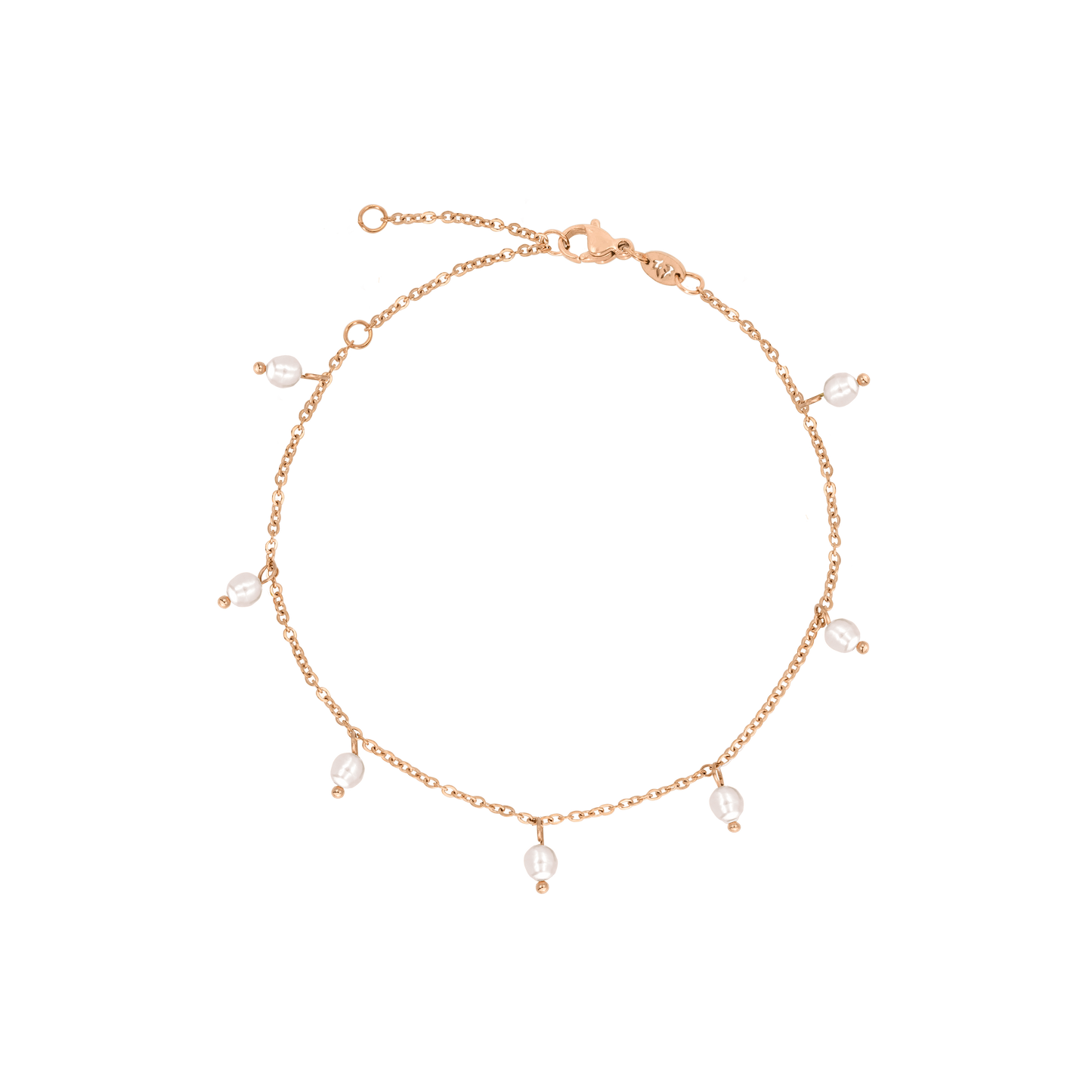Shiny Pearls Bracelet Roségold