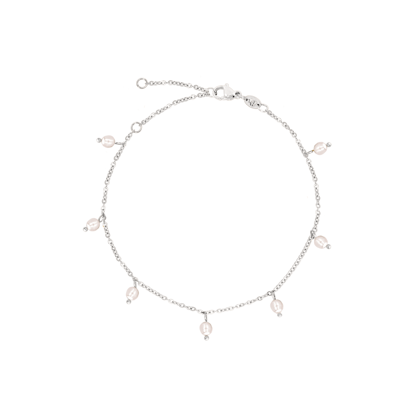 Shiny Pearls Bracelet Silber