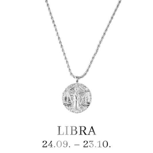 Libra / Waage Necklace Silber