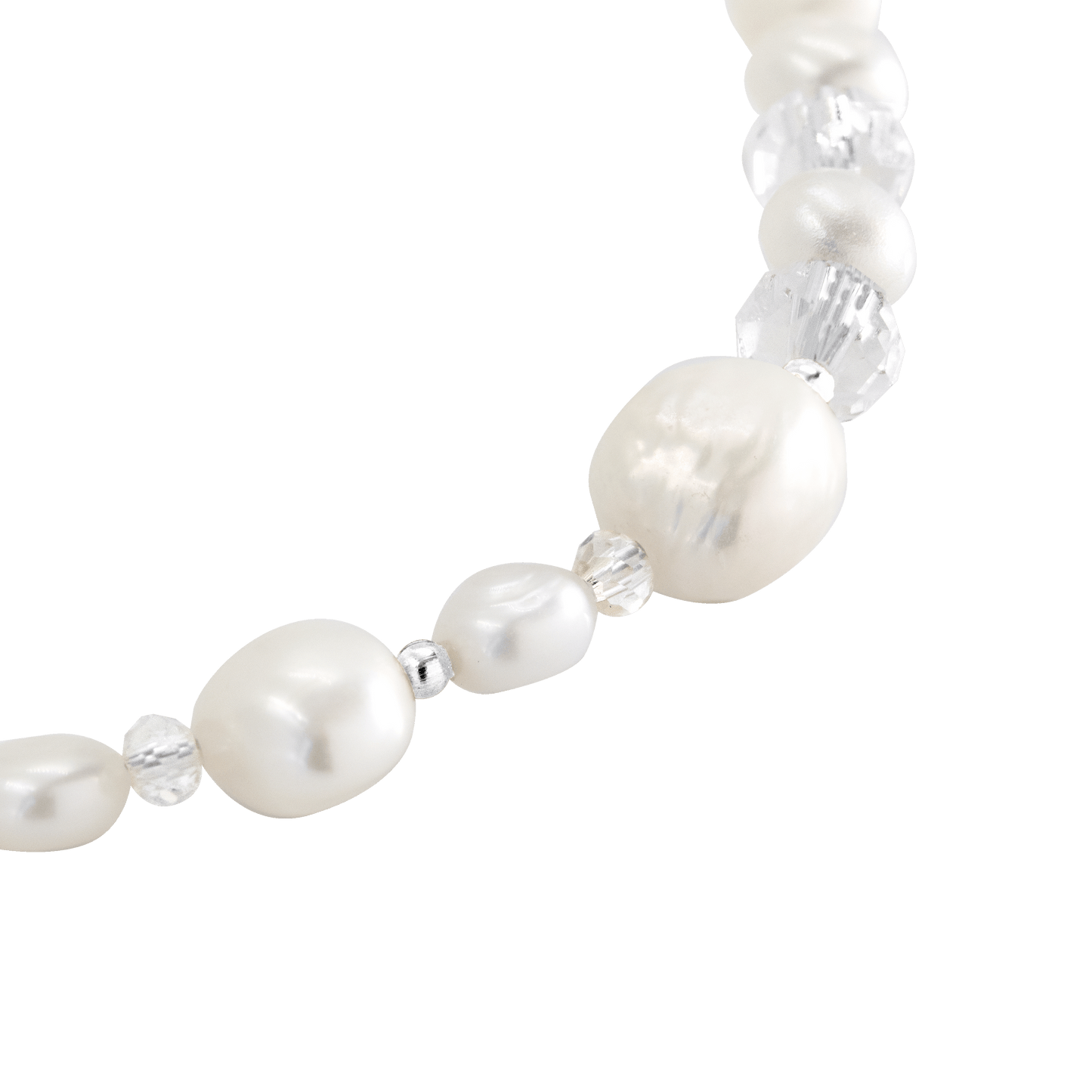 Icy Cool Pearl Necklace Silber