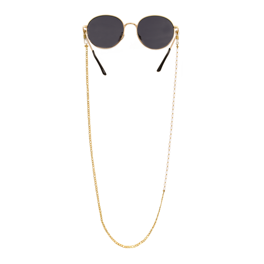 Pearly Sunglasses Chain Gold