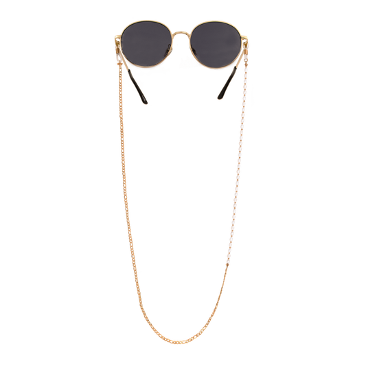Pearly Sunglasses Chain Roségold
