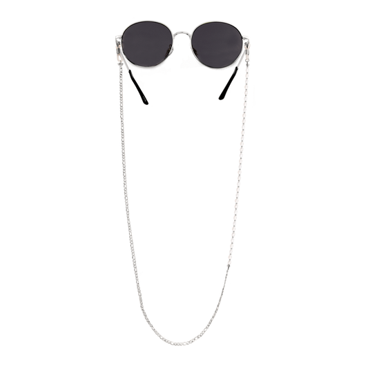 Pearly Sunglasses Chain Silber