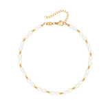 Summertime Pearl Anklet Gold