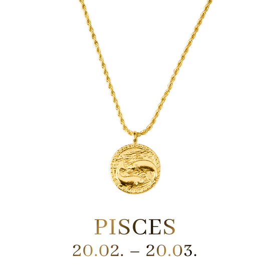 Pisces / Fische Necklace Gold