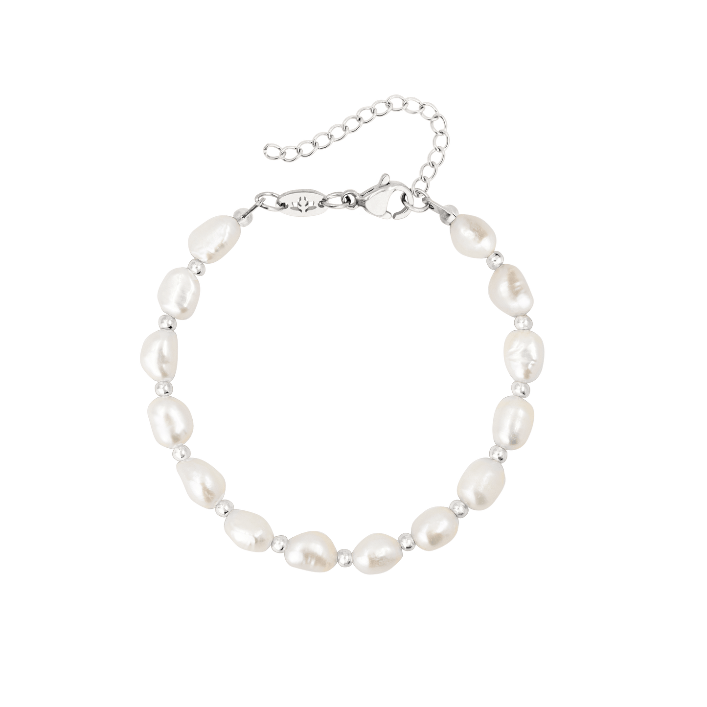 Vintage Pearl Bracelet Silber