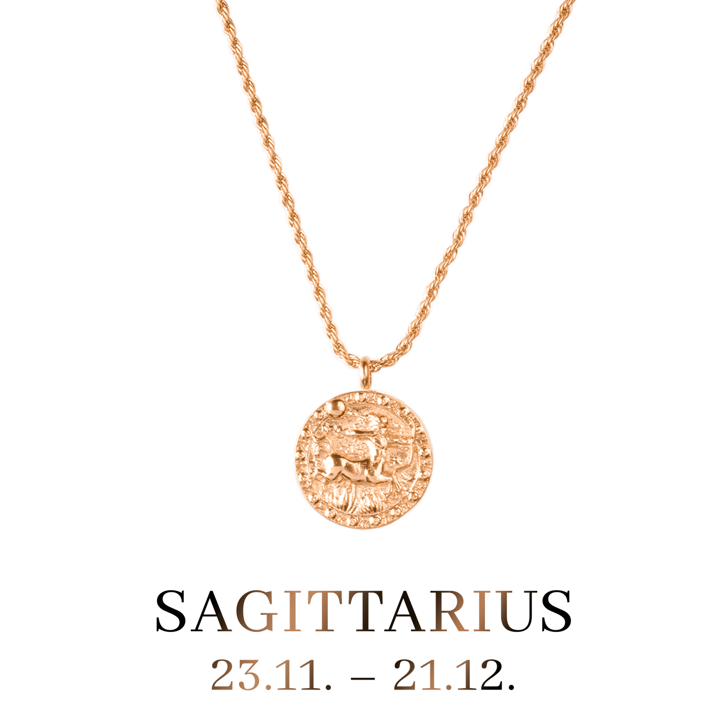 Sagittarius / Schütze Necklace Roségold