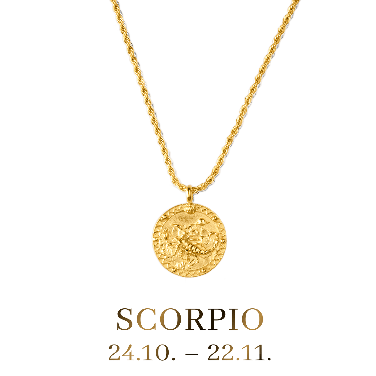 Scorpius / Skorpion Necklace Gold