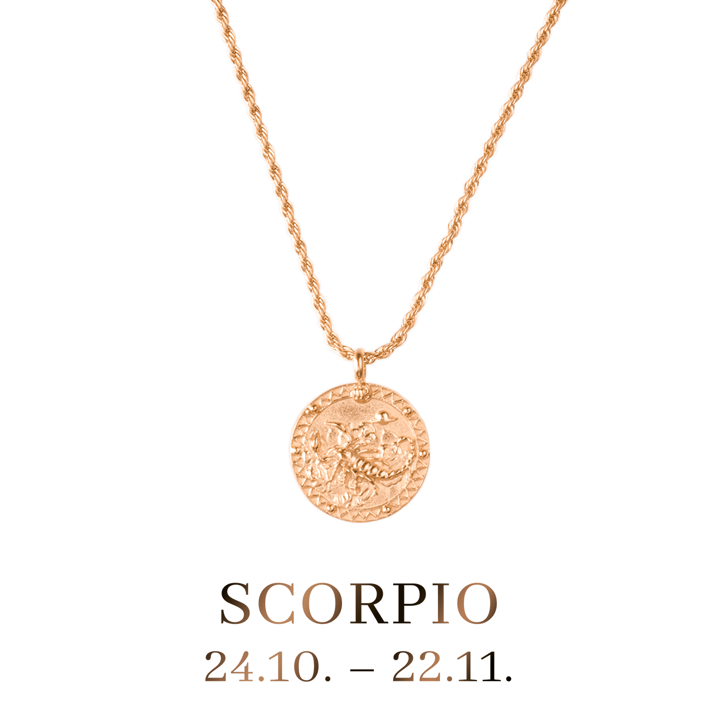 Scorpius / Skorpion Necklace Roségold