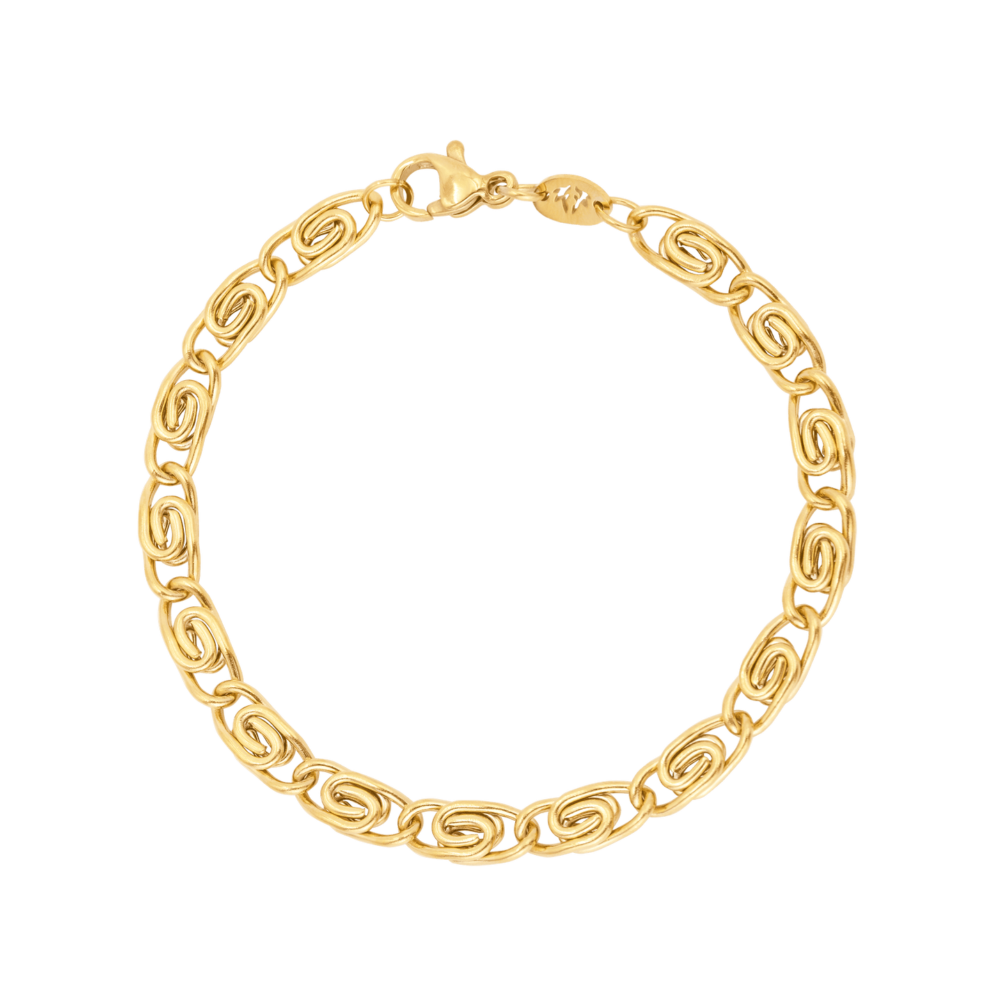 Chunky Scroll Bracelet Gold