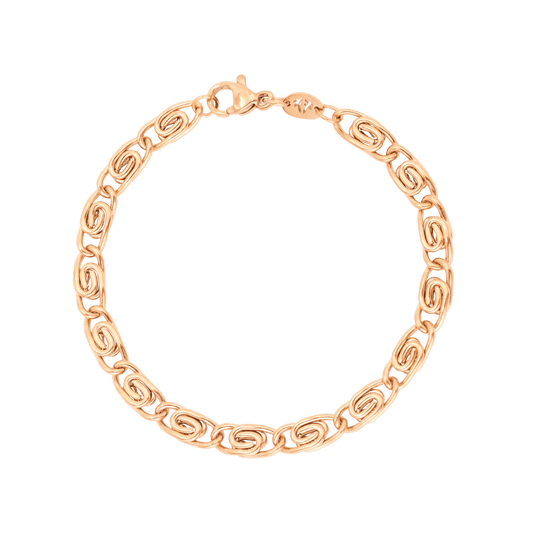 Chunky Scroll Bracelet Roségold