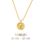 Virgo / Jungfrau Necklace Gold