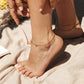 Tiny Coin Anklet Gold