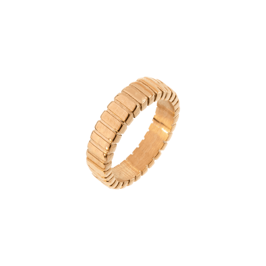 Striped Ring Bold Roségold