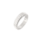 Striped Ring Bold Silber