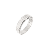 Striped Ring Bold Silber