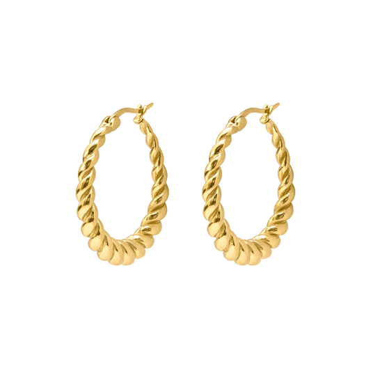 Curly Hoops Gold