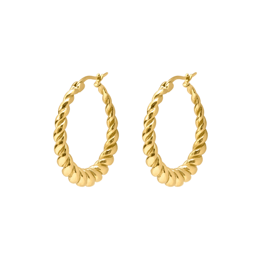 Curly Hoops Gold