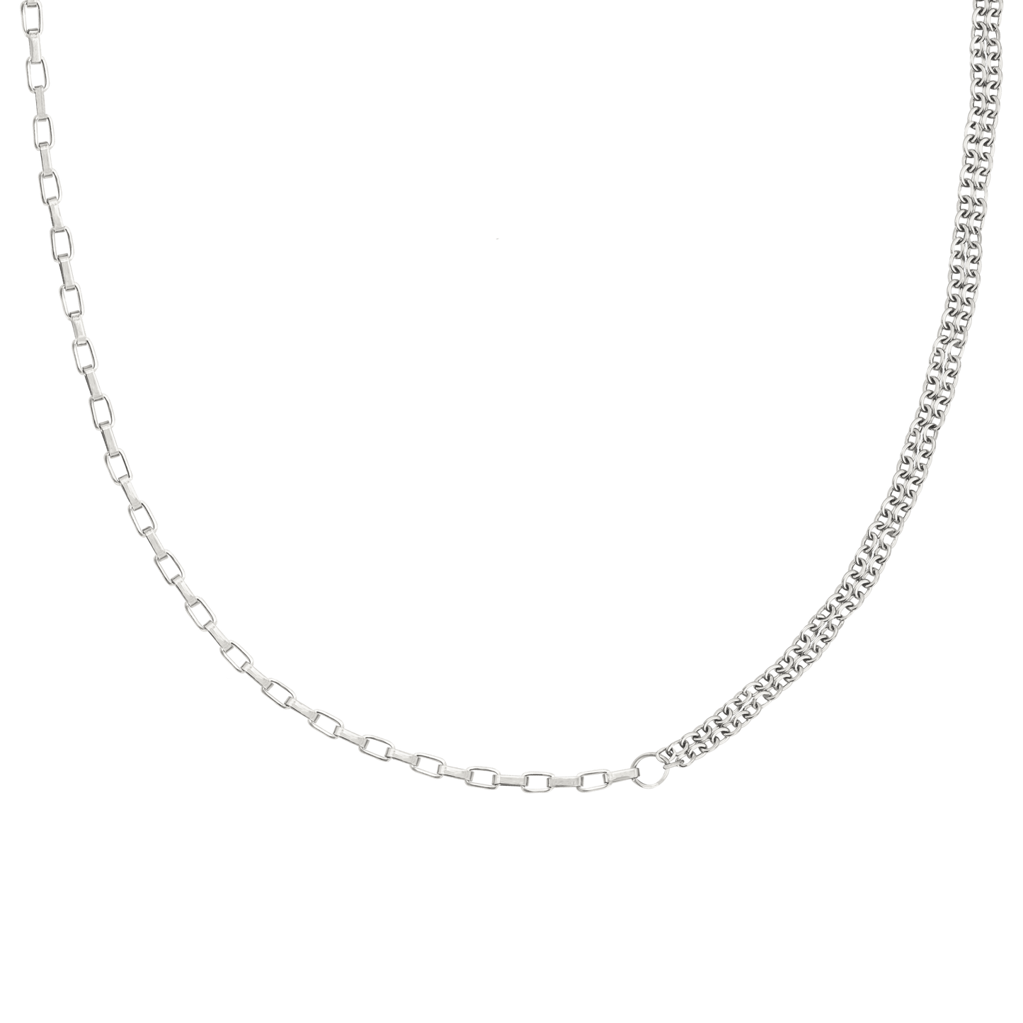Double Trouble Necklace Silber