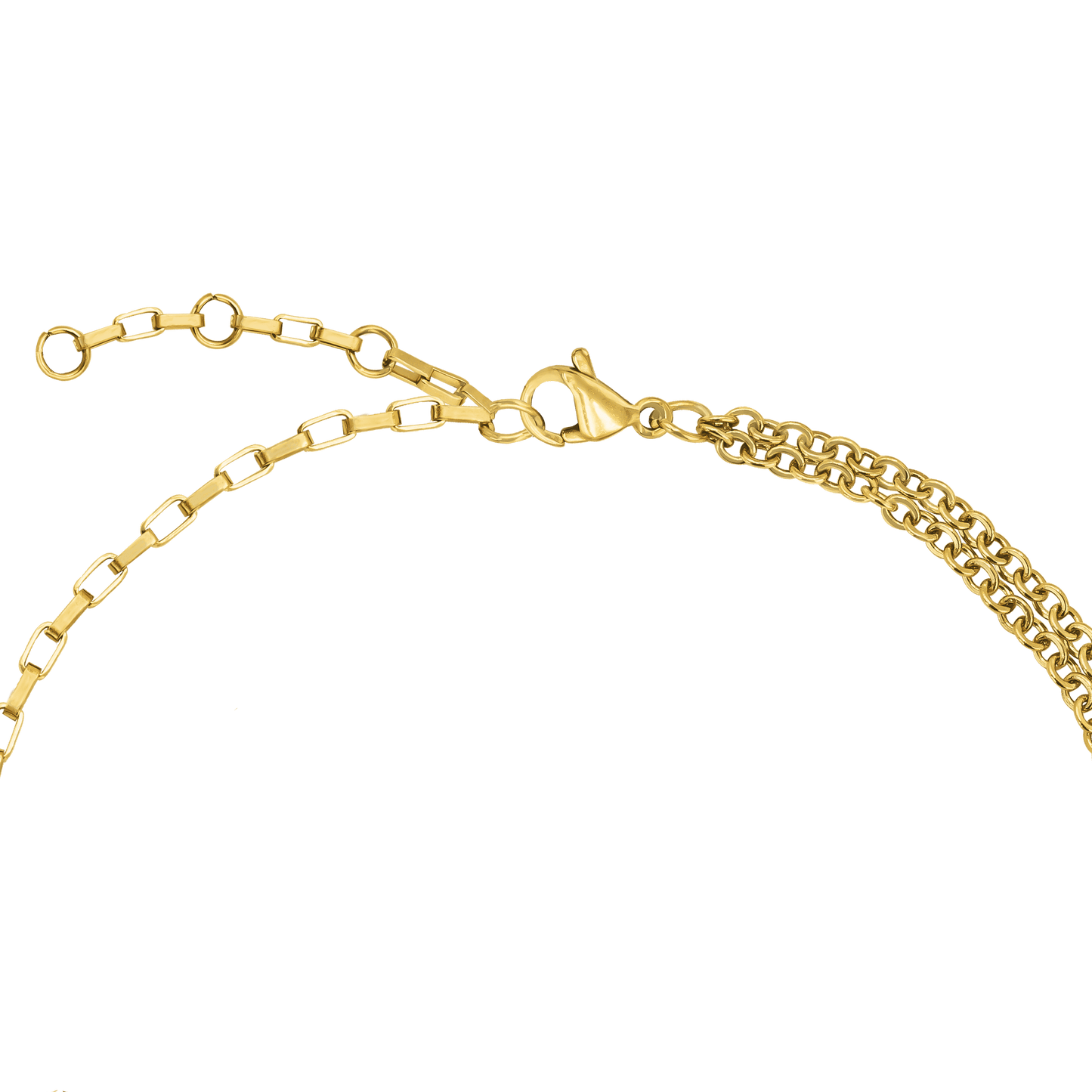 Double Trouble Necklace Gold