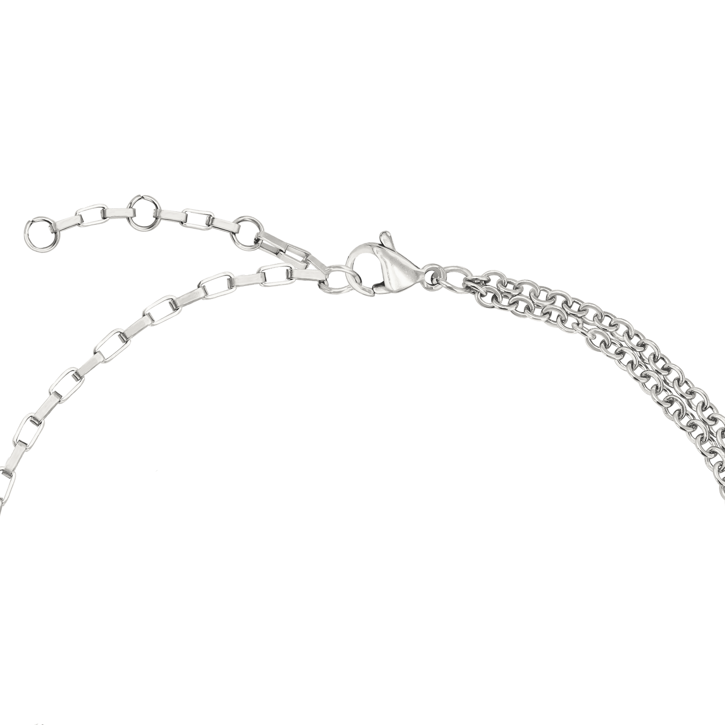 Double Trouble Necklace Silber