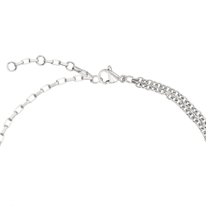 Double Trouble Necklace Silber