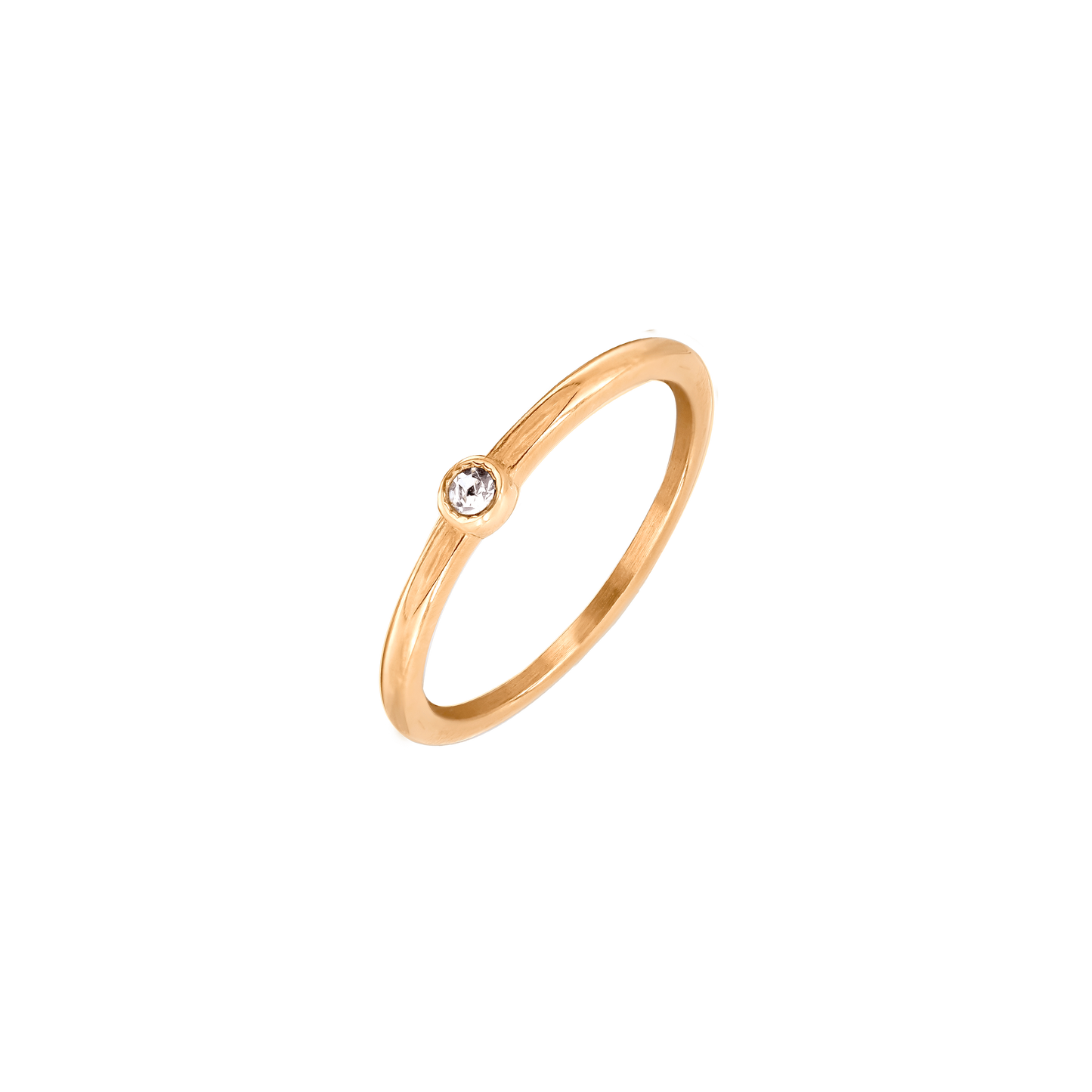 Round Charming Ring Roségold