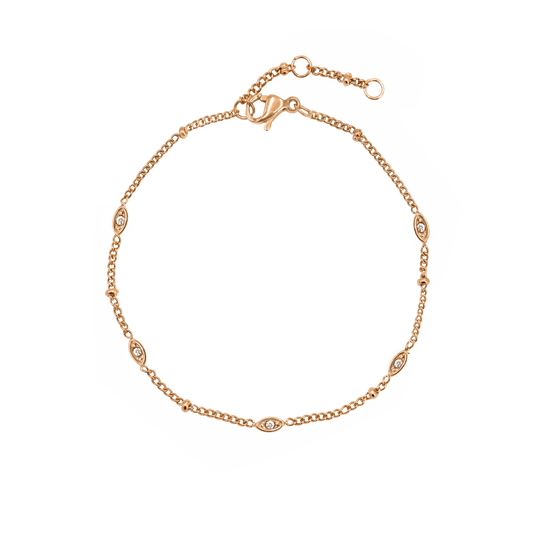 Sparkling Eyes Bracelet Roségold