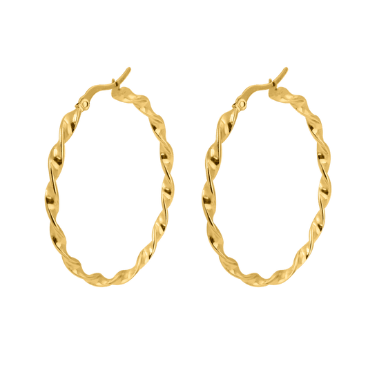 Tangled Hoops Gold