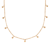 Tiny Coin Necklace Roségold