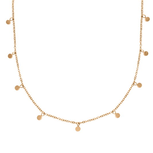 Tiny Coin Necklace Roségold