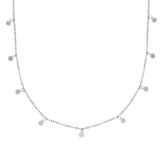 Tiny Coin Necklace Silber