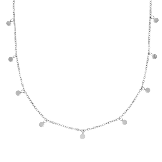 Tiny Coin Necklace Silber