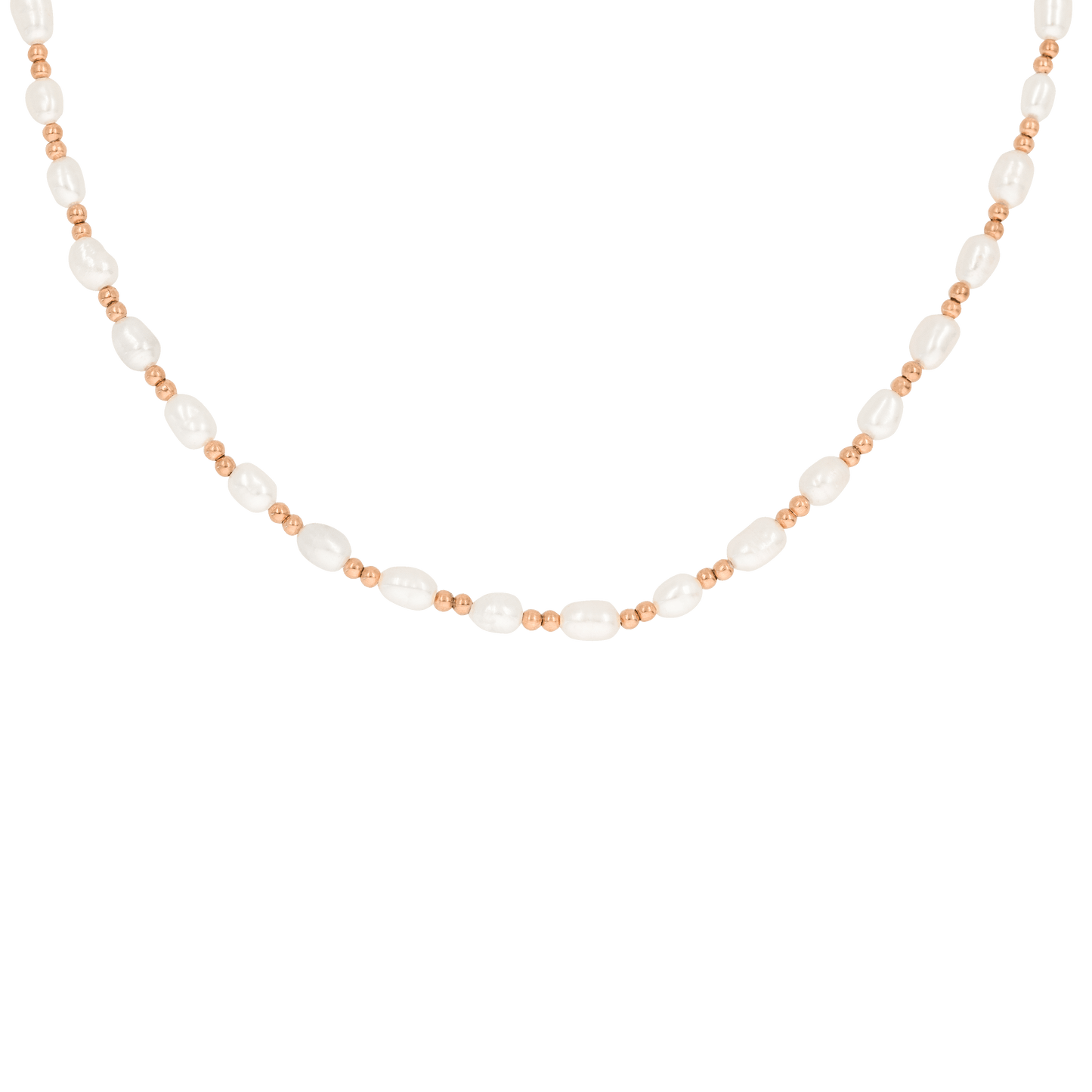 Summertime Pearl Necklace Roségold