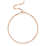Box Snake Anklet Roségold