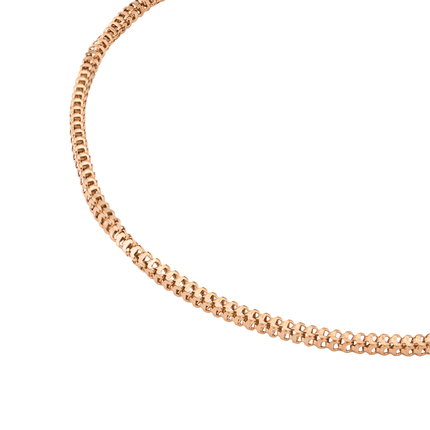 Box Snake Anklet Roségold