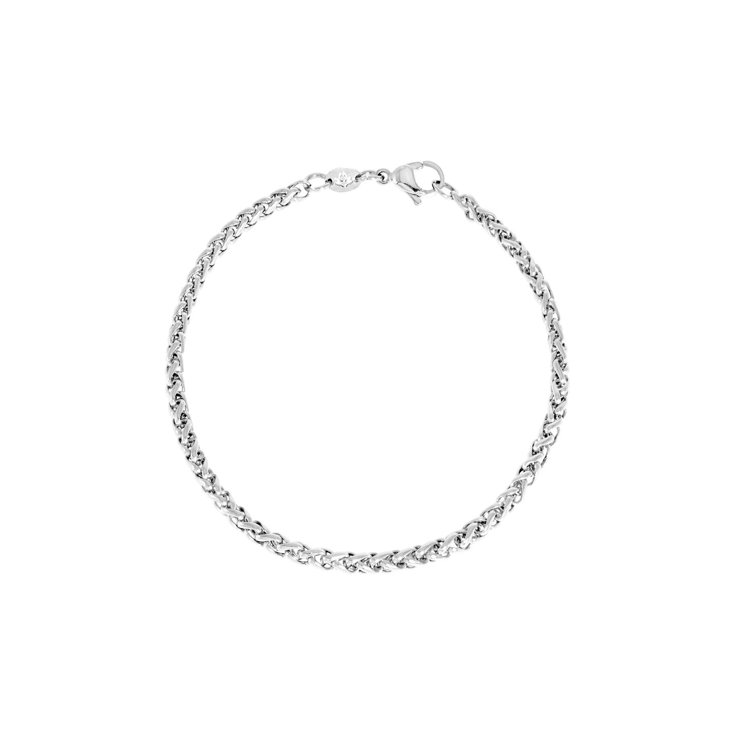 Braid Chain Bracelet Silber