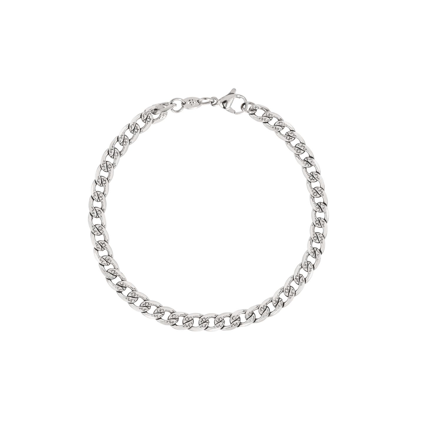 Cuban Chain Bracelet Silber